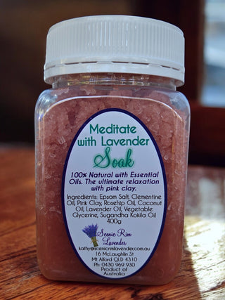 Meditation Soak with Lavender, rosehip & pink clay-400g