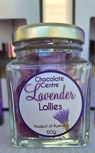 Lavender Lollies with Chocolate Centre
